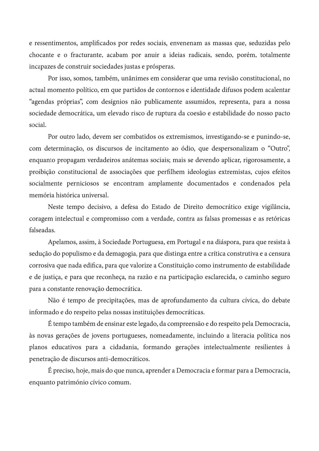 Página 5 do Manifesto